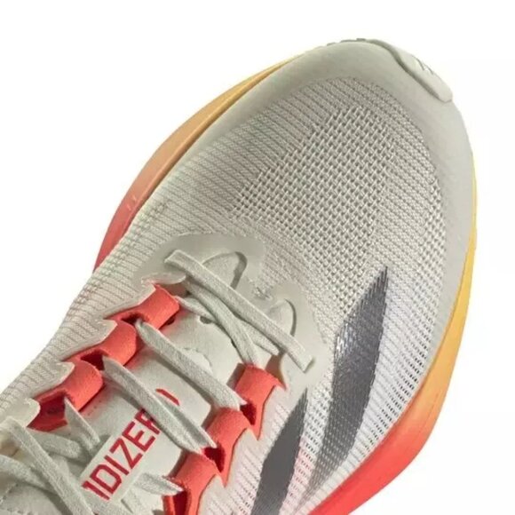 Adidas Adizero Boston 12 - Women`s Running Shoes Ivory Orange IG3325 New - Picture 9 of 9